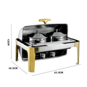 Round Roll Chafing Dish With Soup Kettle